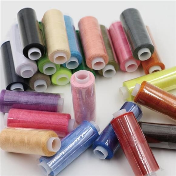 Sewing Kit Box Basket, Wooden Hand Home Sewing Repair Tool Kit, Beginner Kit - Picture 5 of 7